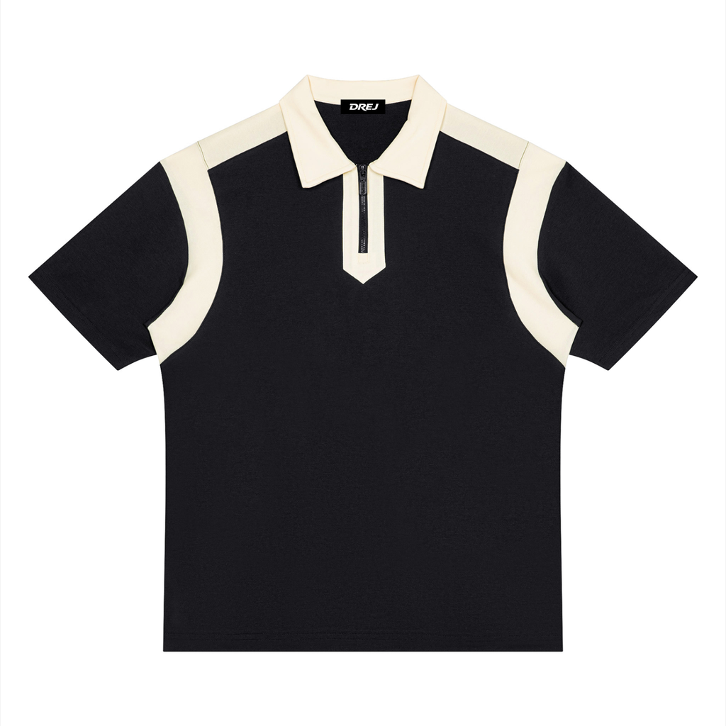 DREJ Contrast Quarter Zip Polo