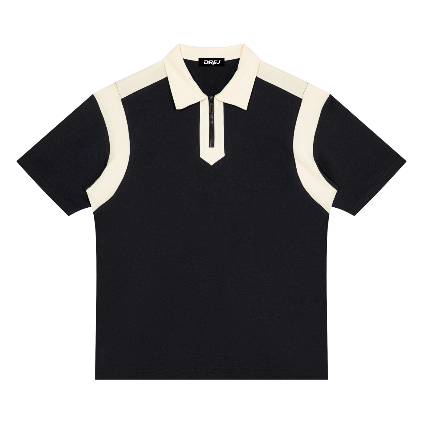 DREJ Contrast Quarter Zip Polo