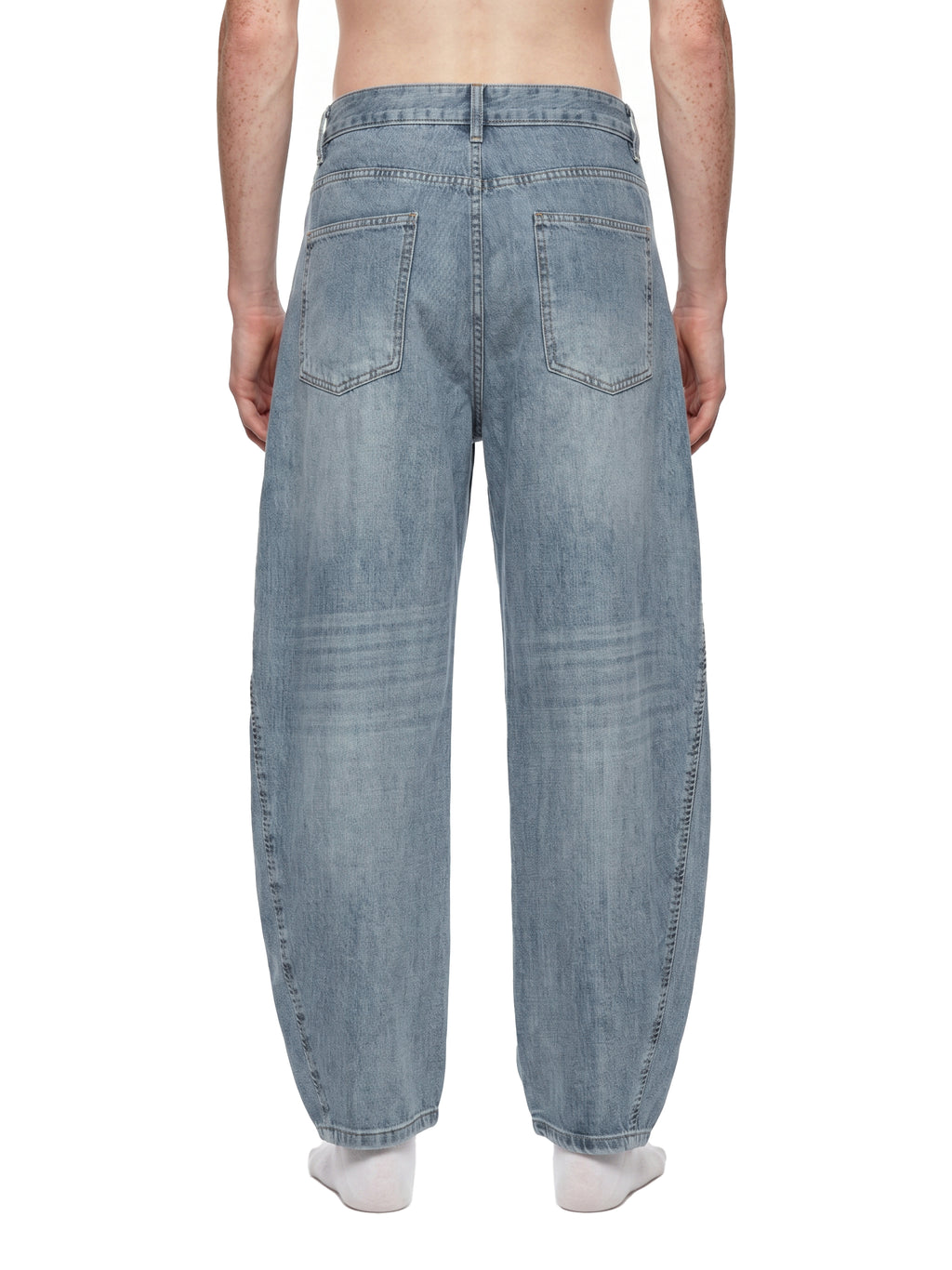 DREJ Studio Washed Barrel Jeans