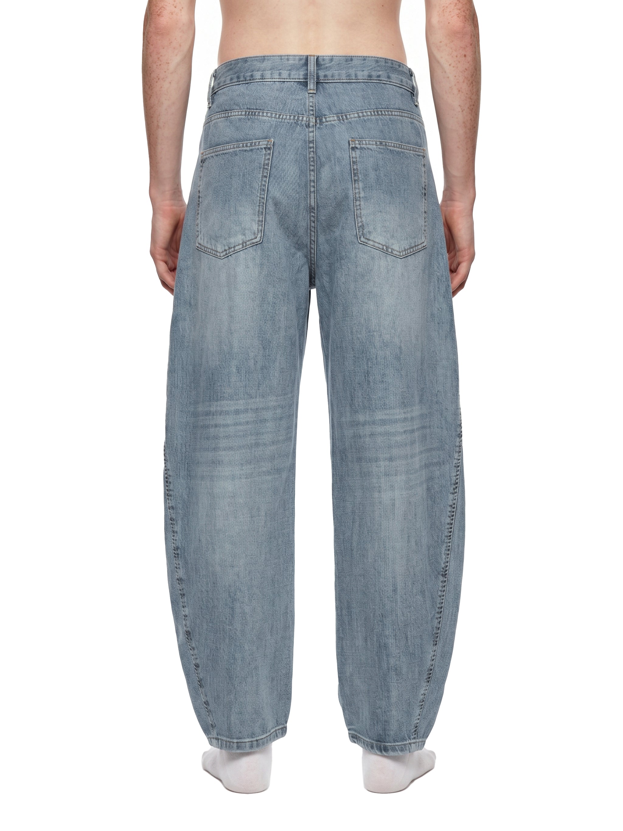 DREJ Studio Washed Barrel Jeans