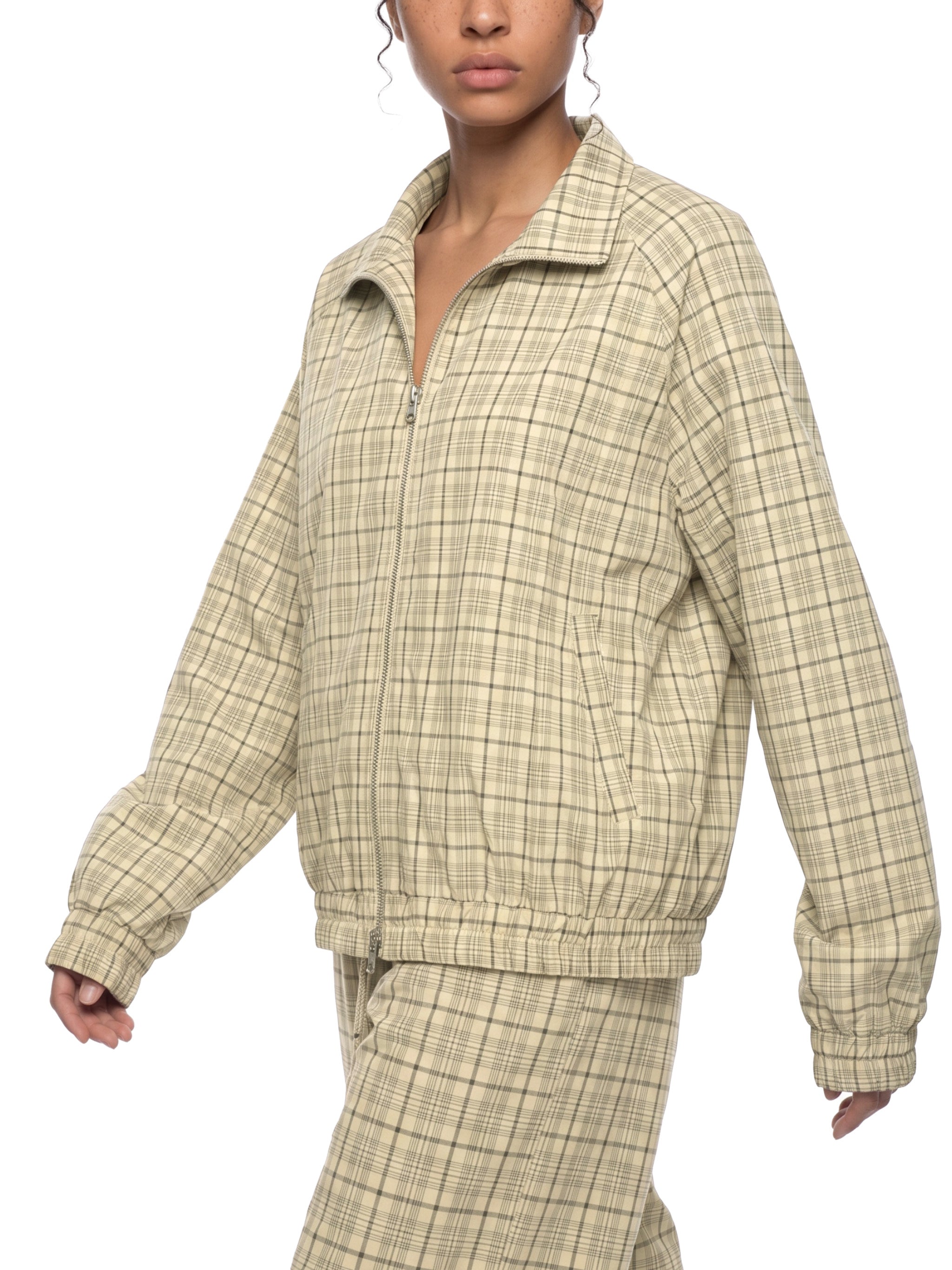 DREJ Studio Plaid Track Jacket