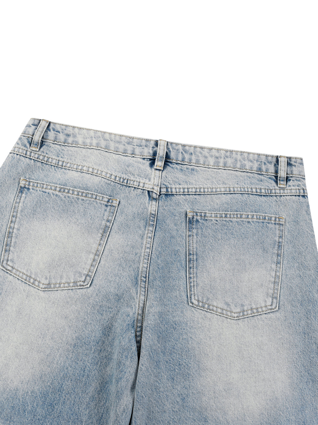 DREJ Studio Wide Leg Jeans Enzyme Wash