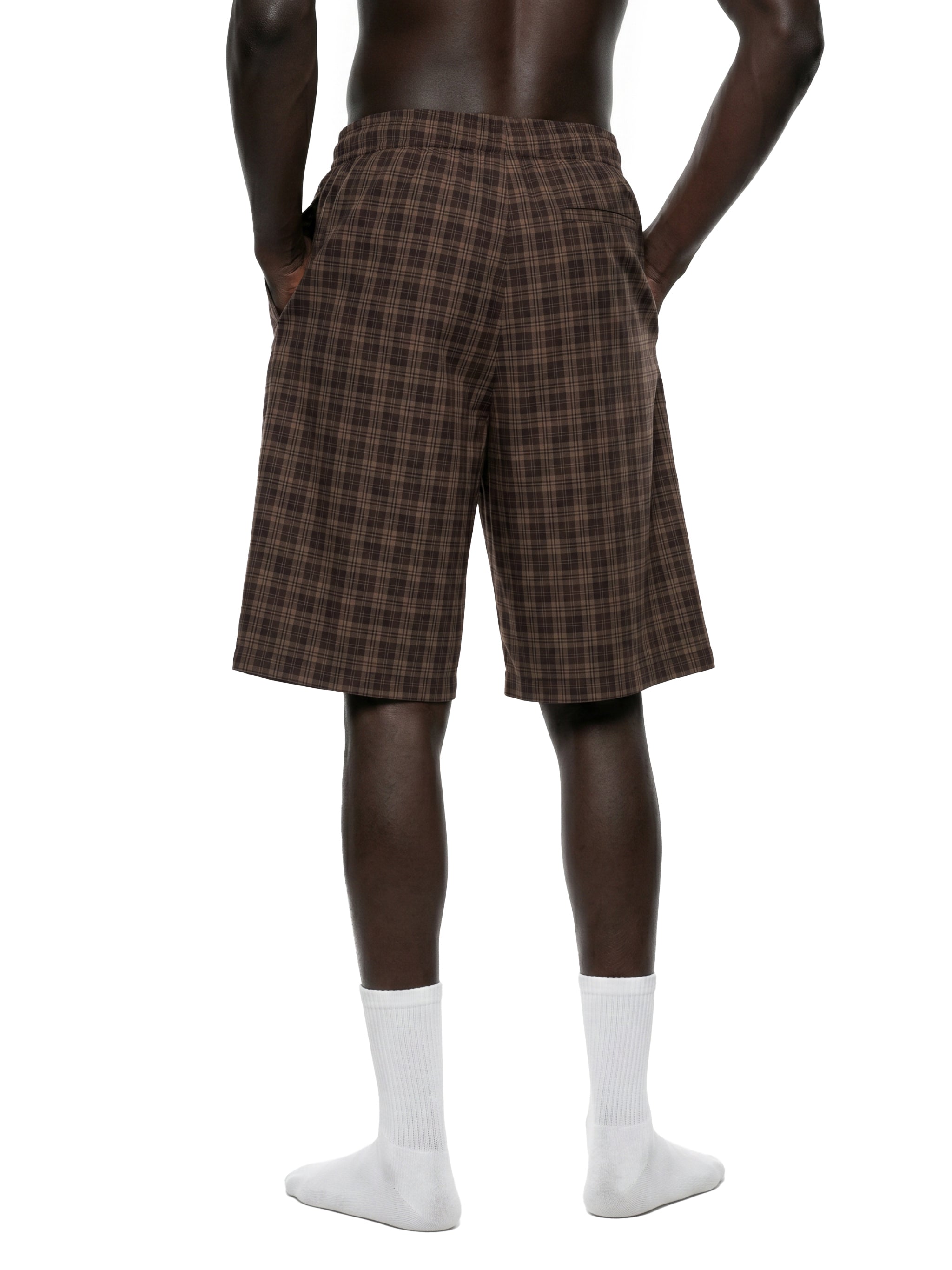 DREJ Studio Plaid Wide Leg Shorts