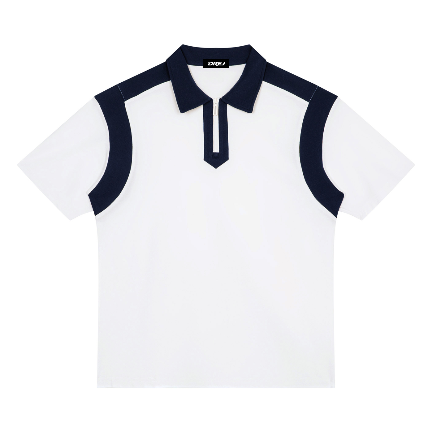 DREJ Contrast Quarter Zip Polo