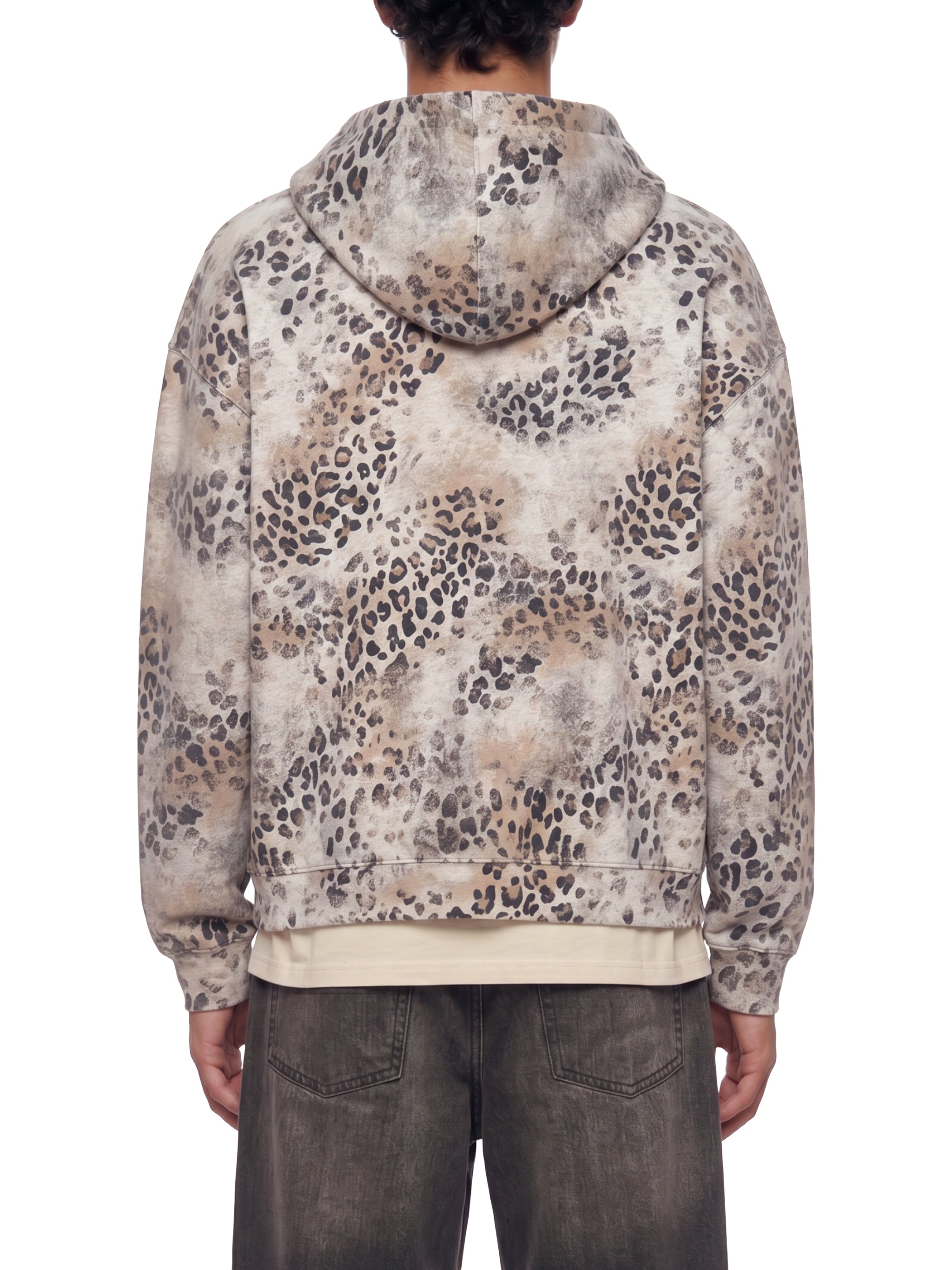 DREJ Studio Vintage Leopard Zip Hoodie