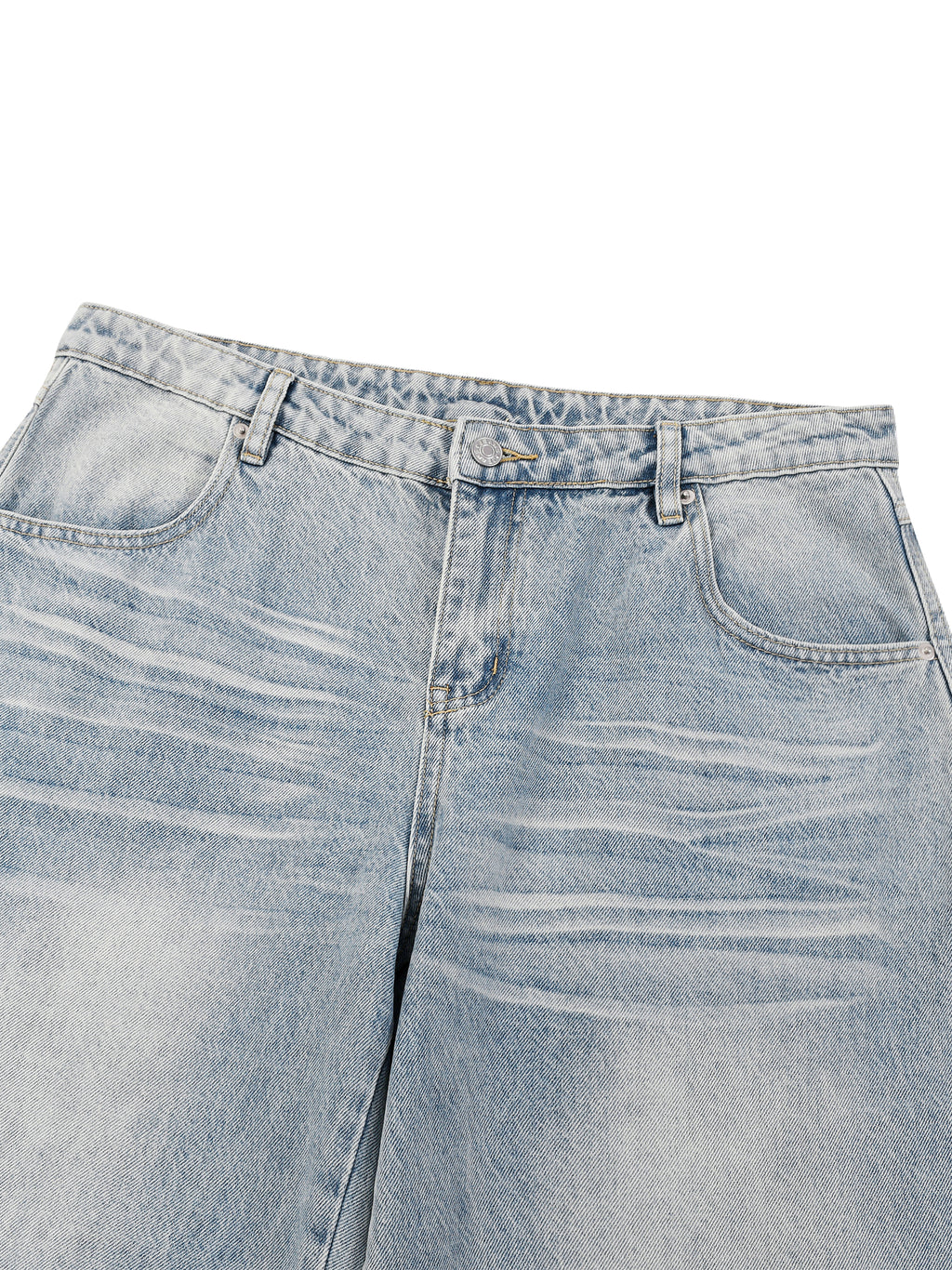DREJ Studio Wide Leg Jeans Enzyme Wash