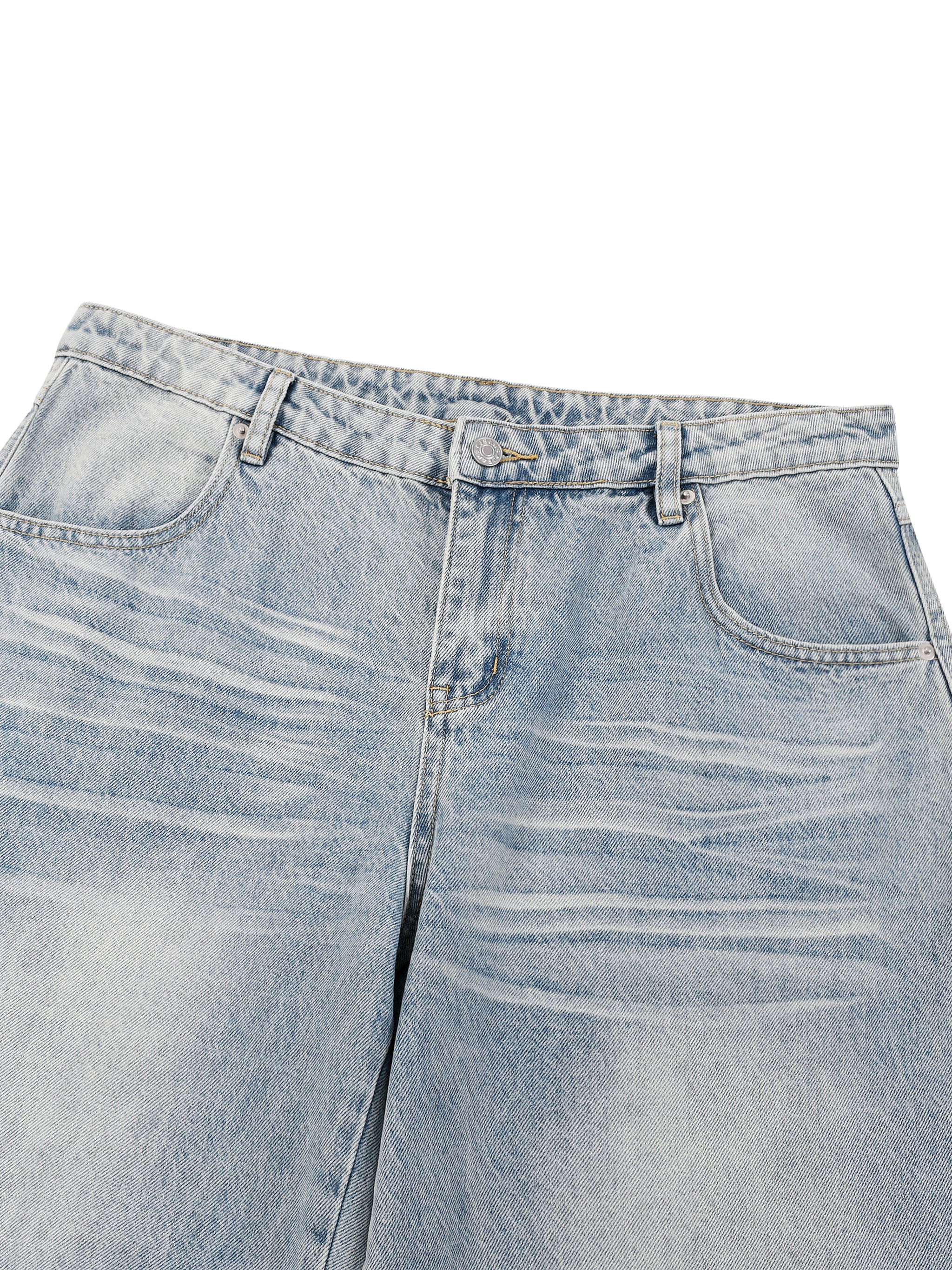 DREJ Studio Wide Leg Jeans Enzyme Wash