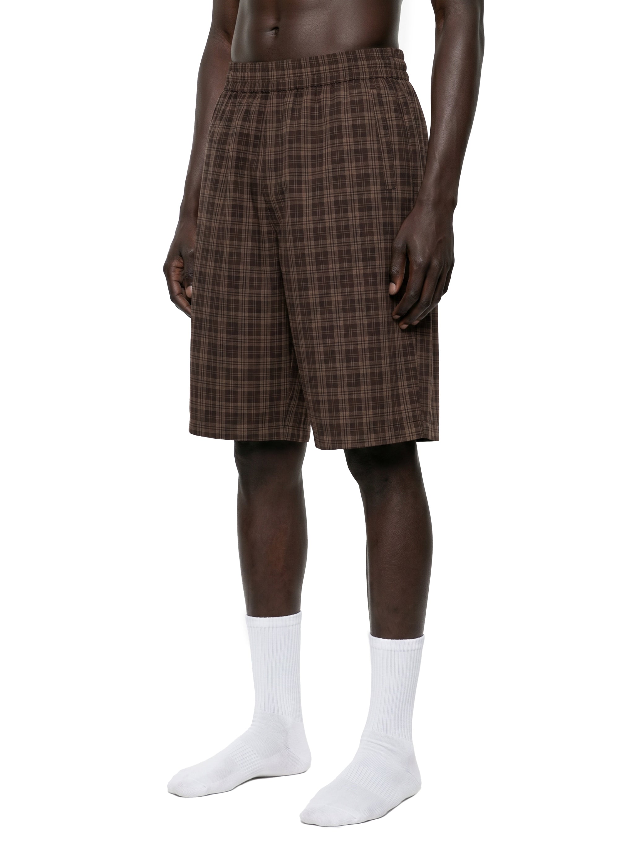 DREJ Studio Plaid Wide Leg Shorts