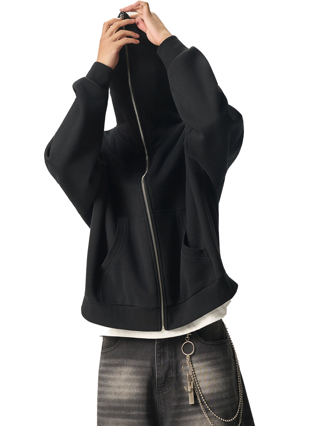 DREJ Core Boxy Zip Hoodie