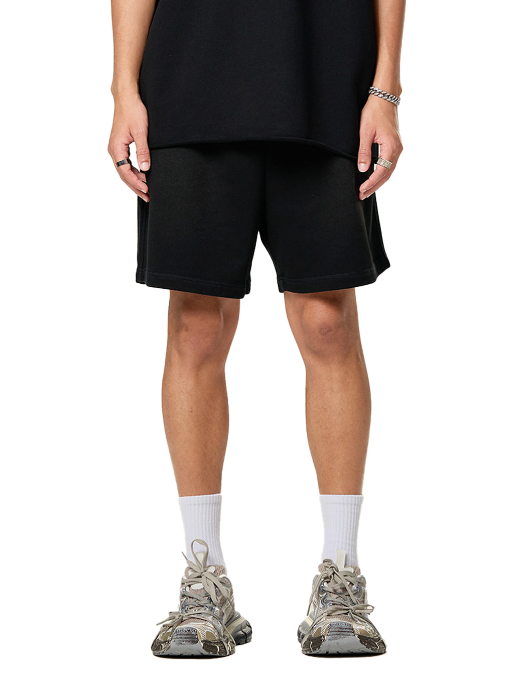 DREJ Studio Shorts Sun Fade Raw Edge