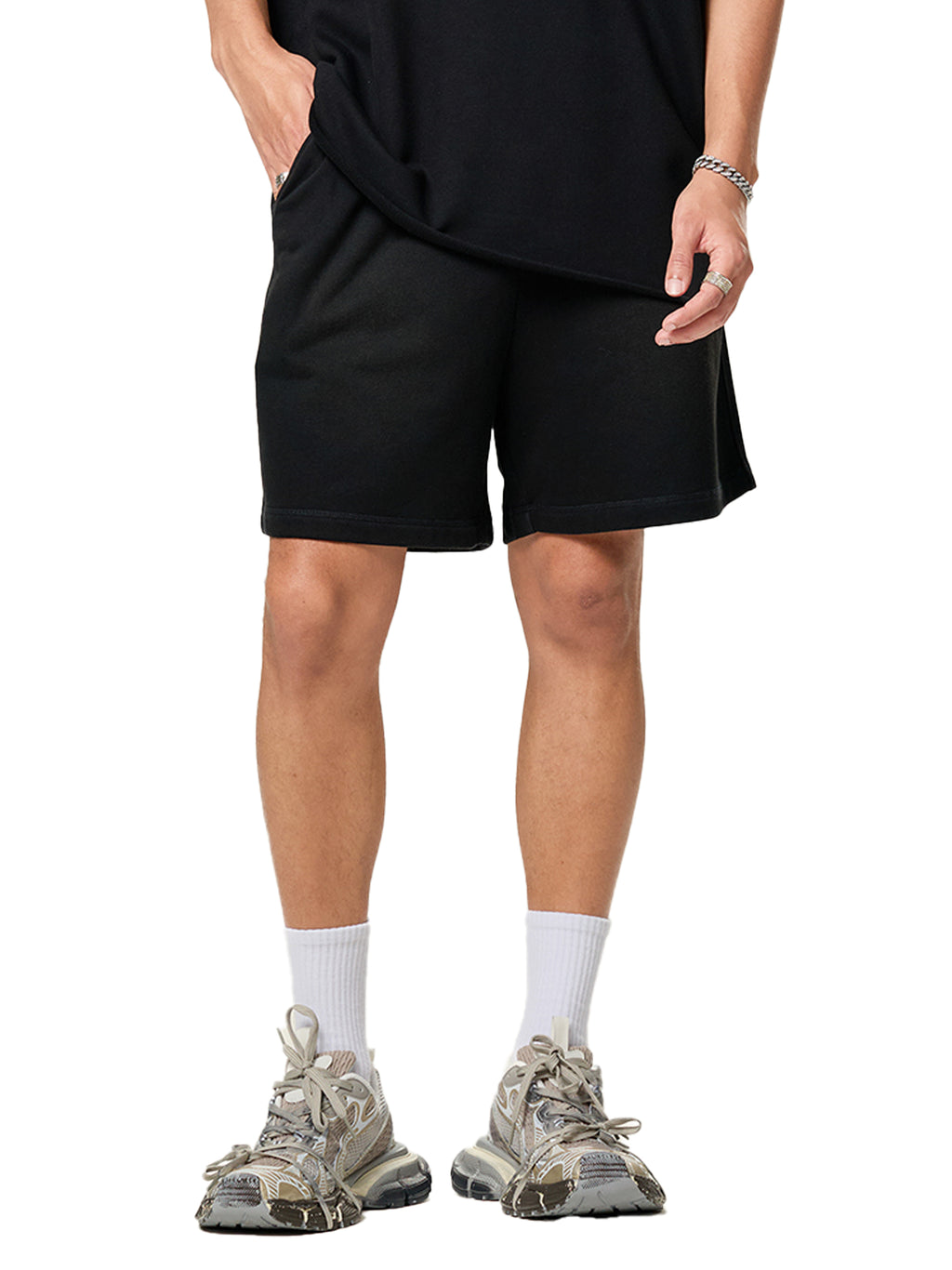 DREJ Studio Shorts Sun Fade Raw Edge