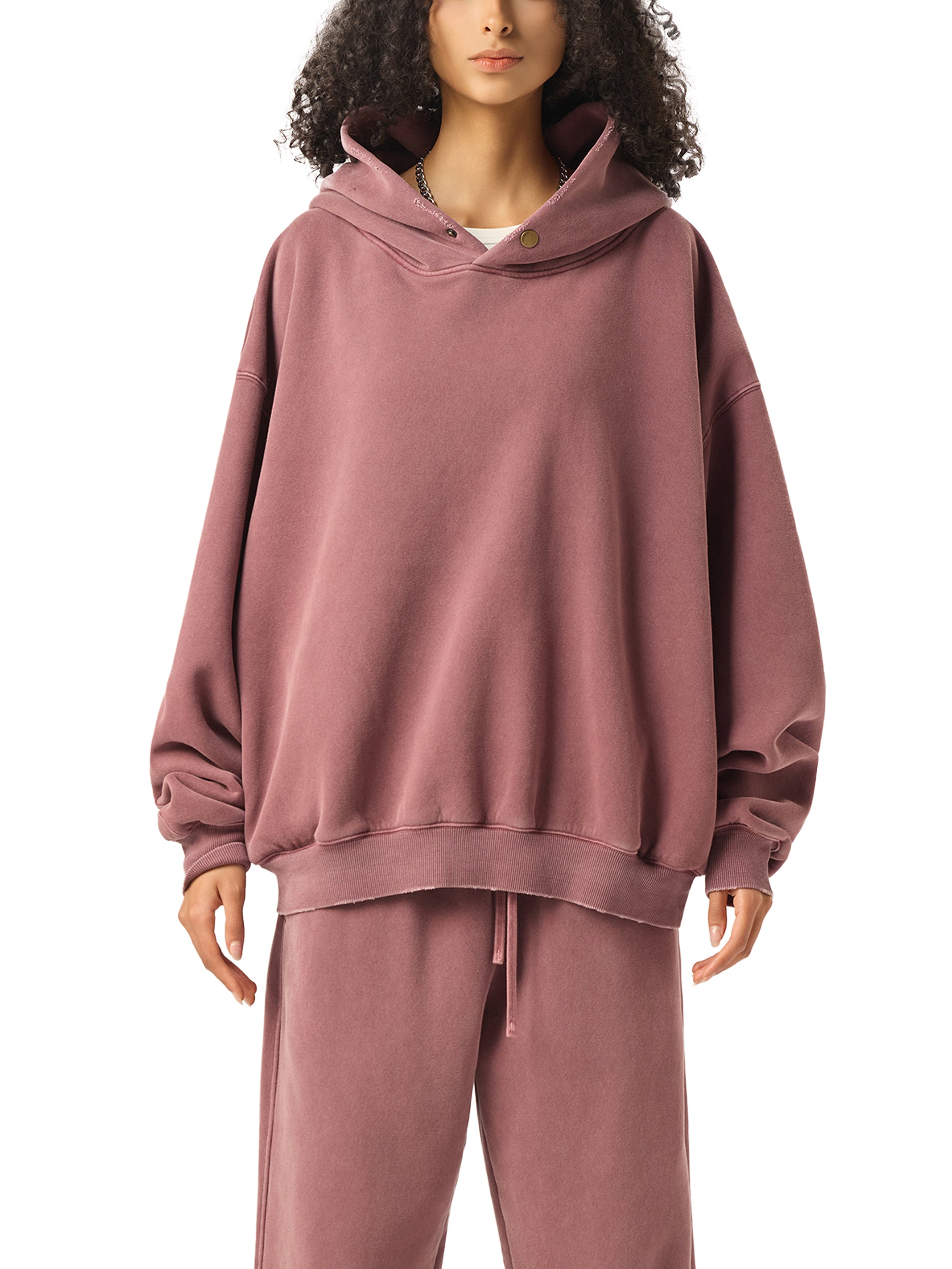 DREJ Frayed Enzyme Washed Hoodie