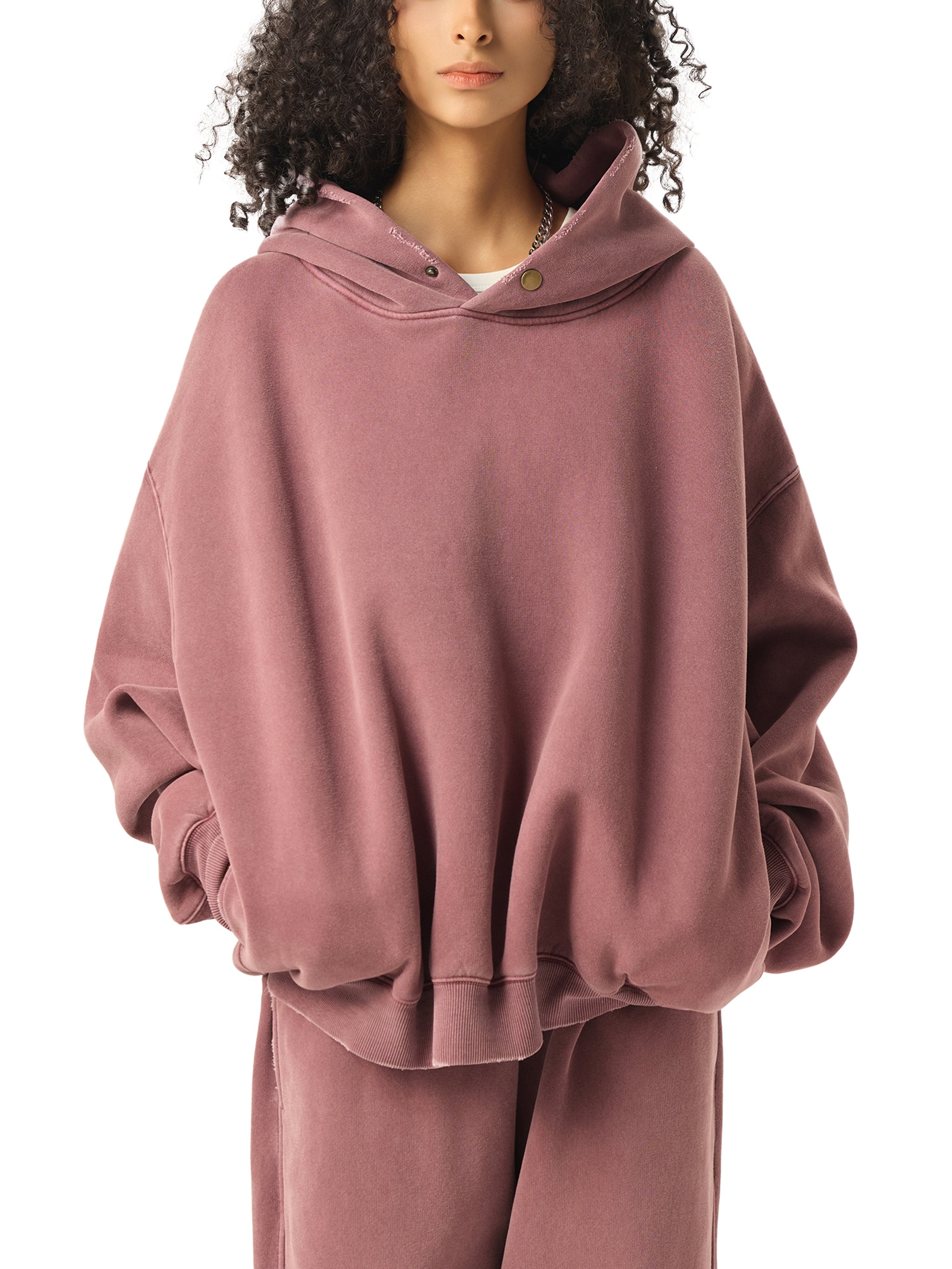 DREJ Frayed Enzyme Washed Hoodie
