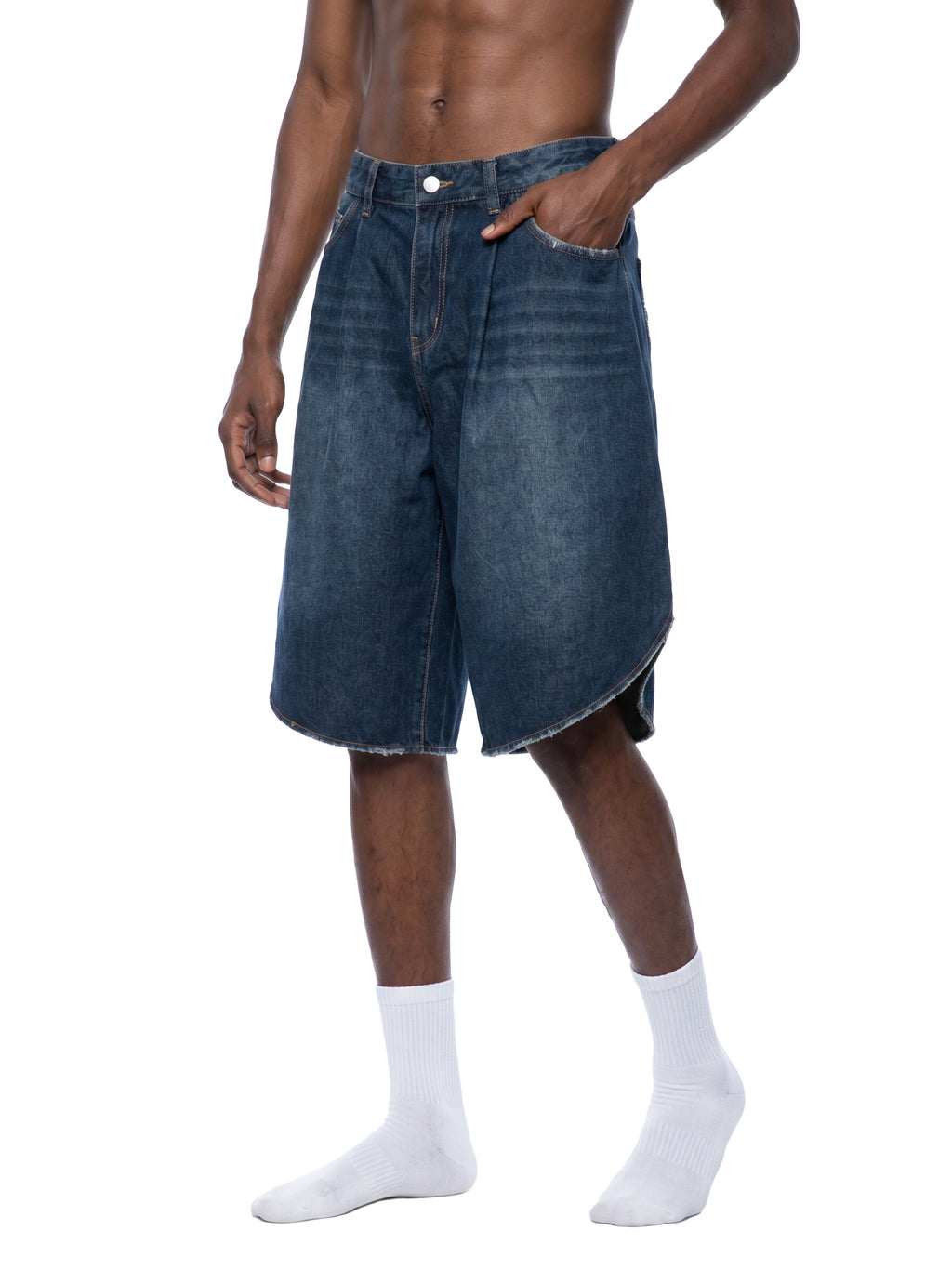 DREJ Studio Wide Denim Shorts