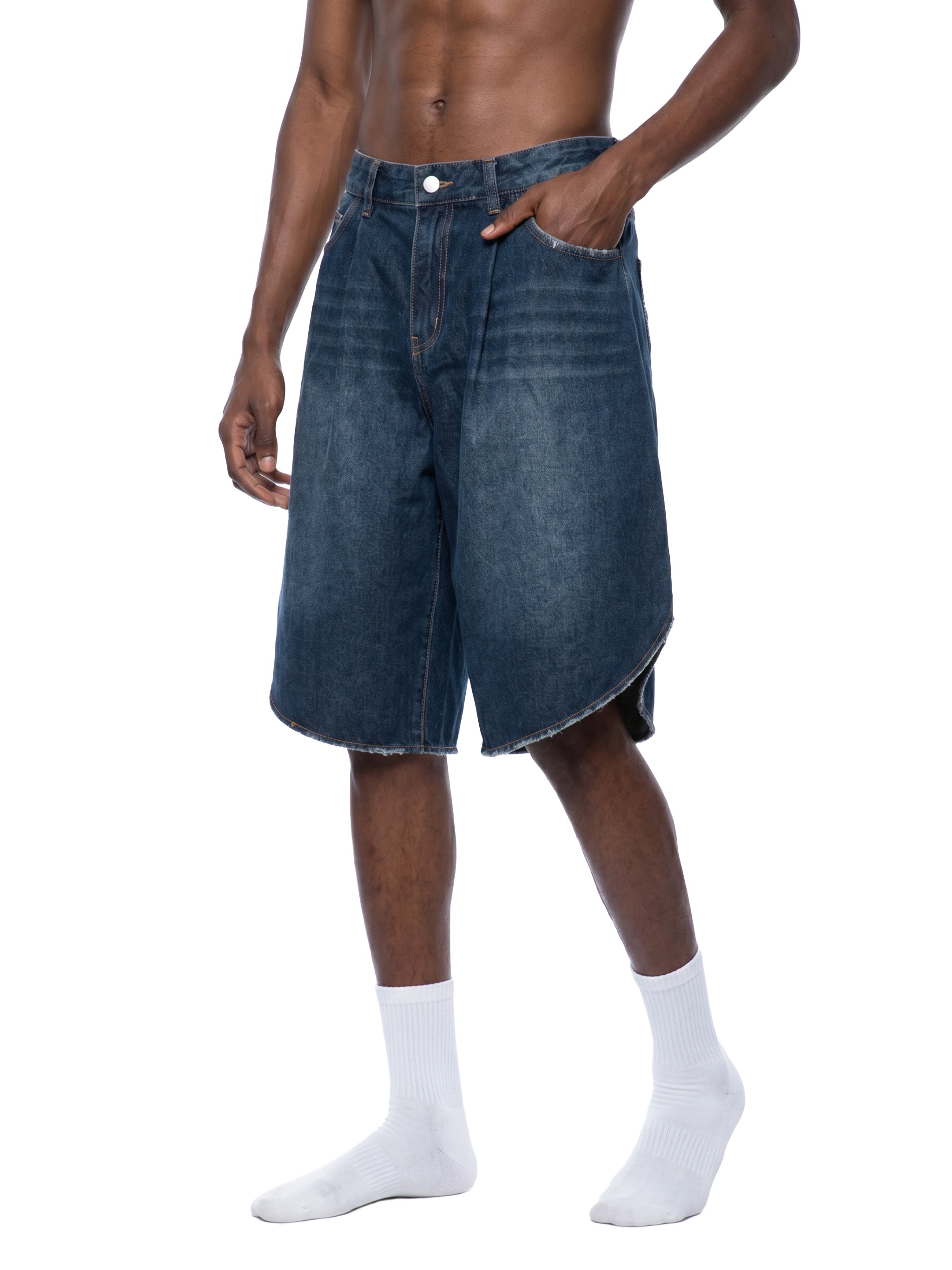DREJ Studio Wide Denim Shorts