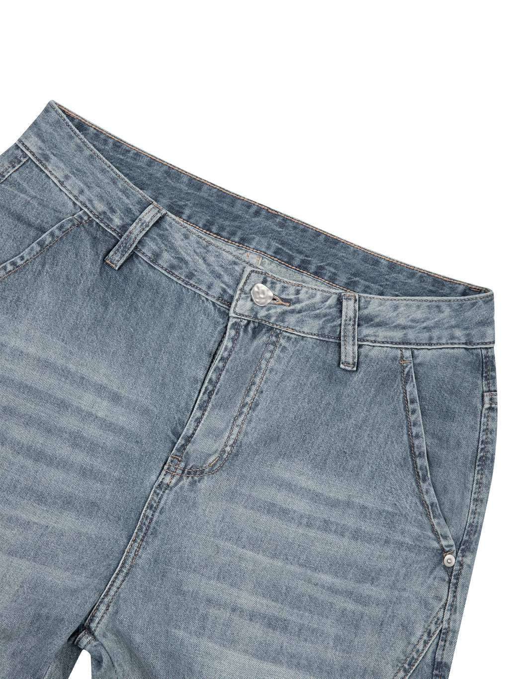 DREJ Studio Washed Barrel Jeans