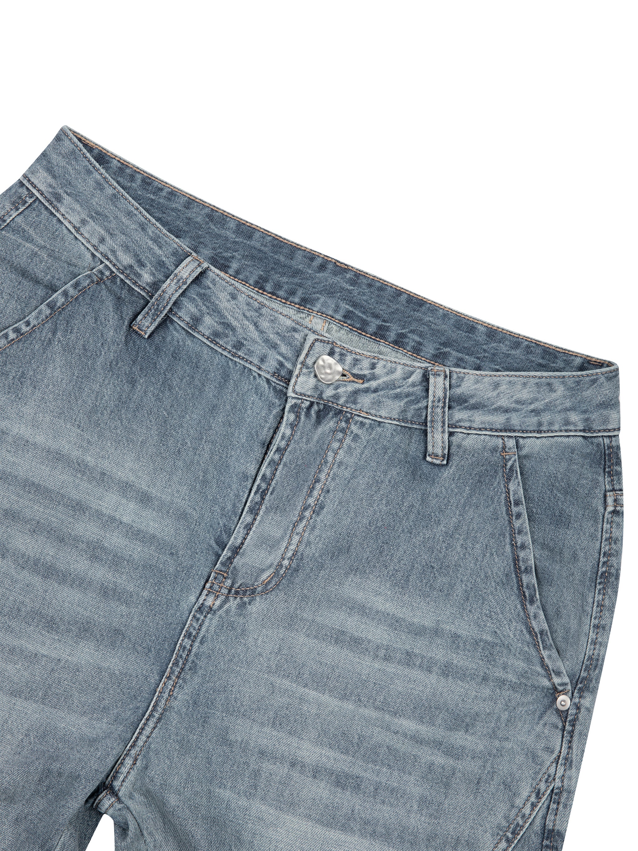 DREJ Studio Washed Barrel Jeans