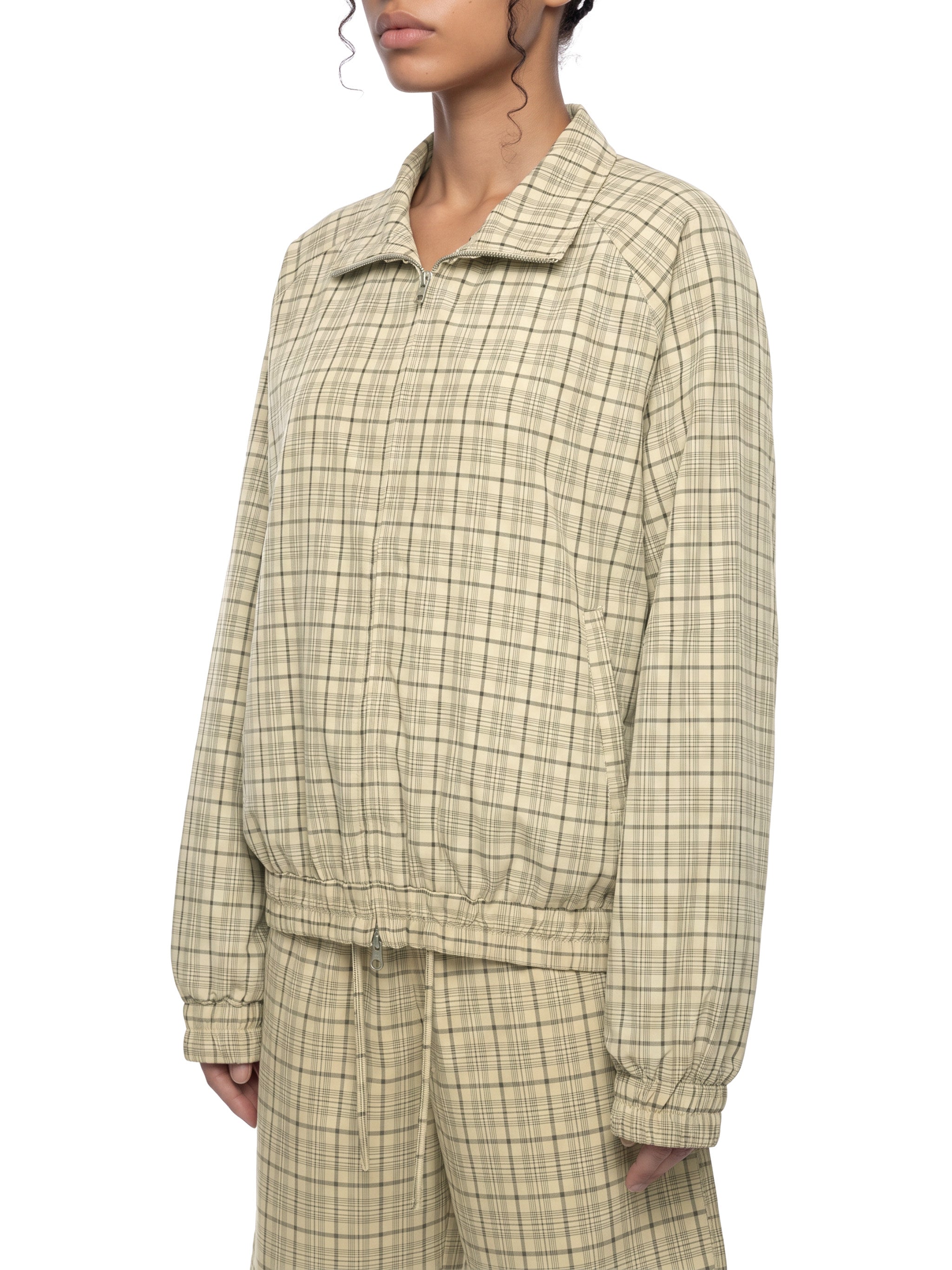 DREJ Studio Plaid Track Jacket