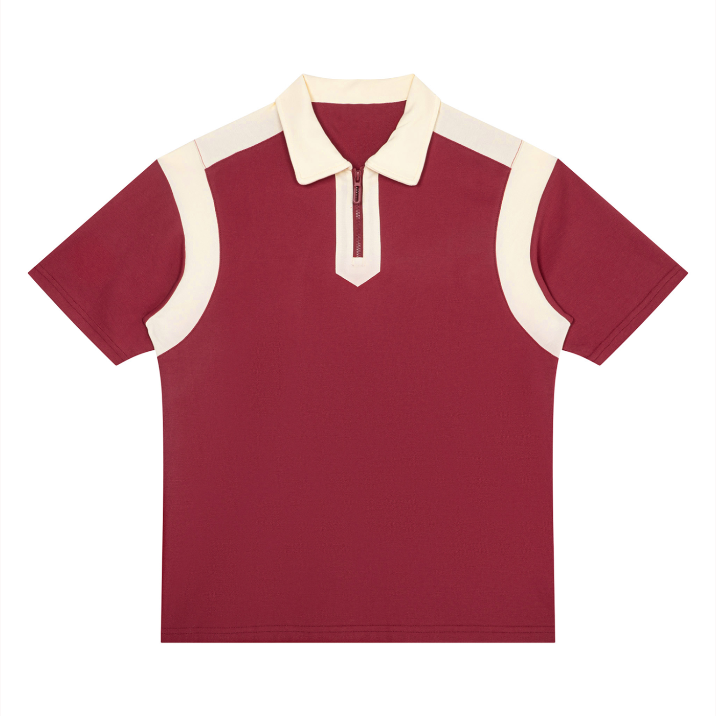 DREJ Contrast Quarter Zip Polo