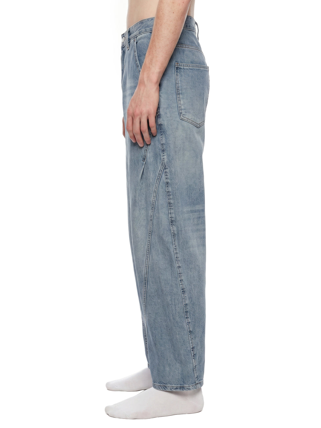 DREJ Studio Washed Barrel Jeans