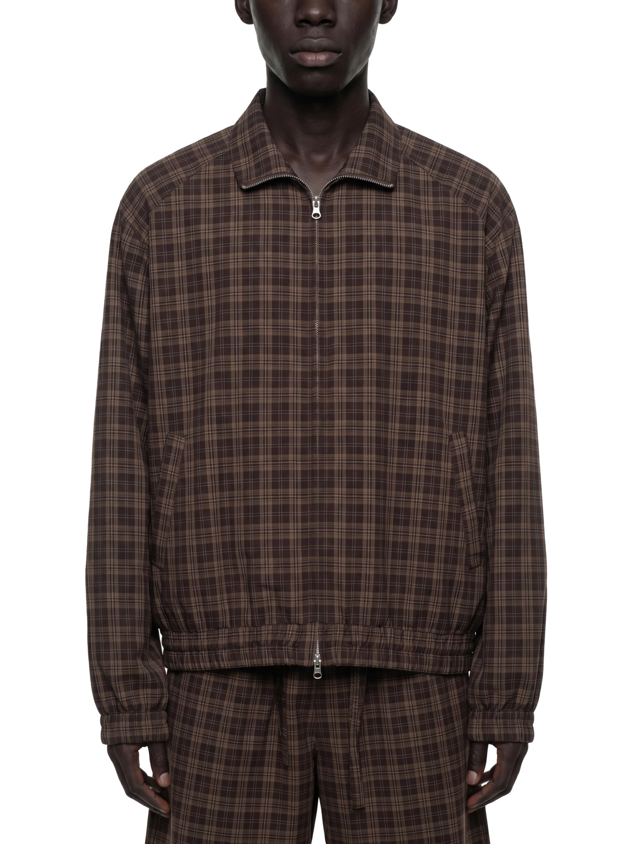 DREJ Studio Plaid Track Jacket