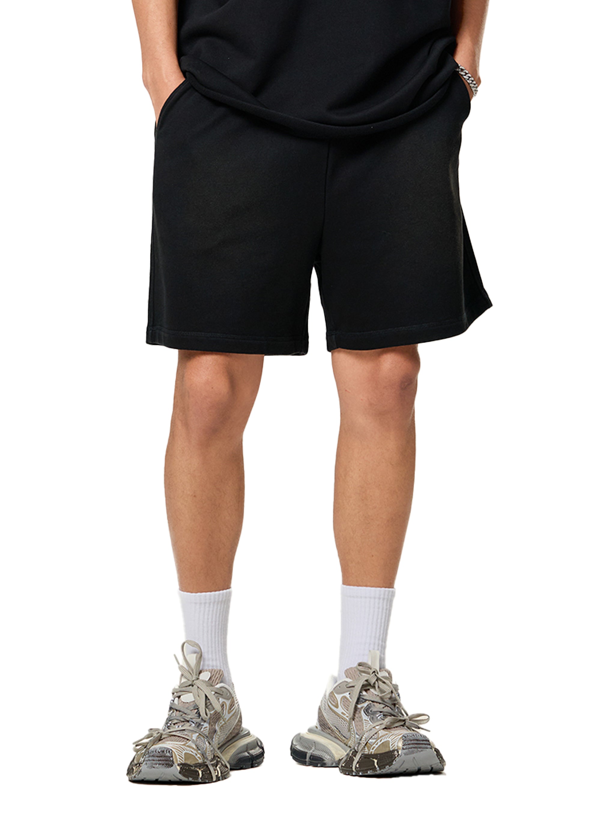 DREJ Studio Shorts Sun Fade Raw Edge