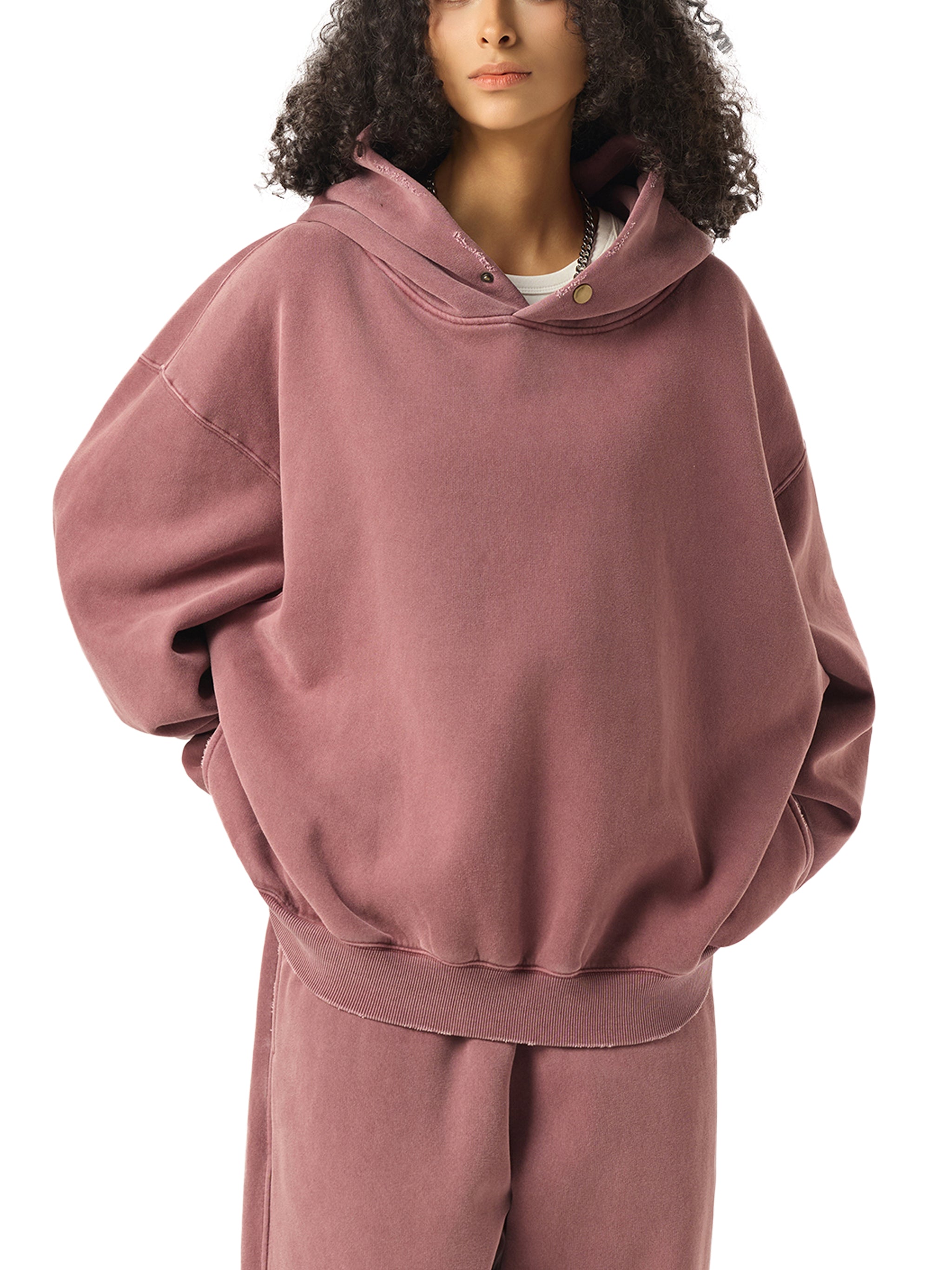 DREJ Frayed Enzyme Washed Hoodie