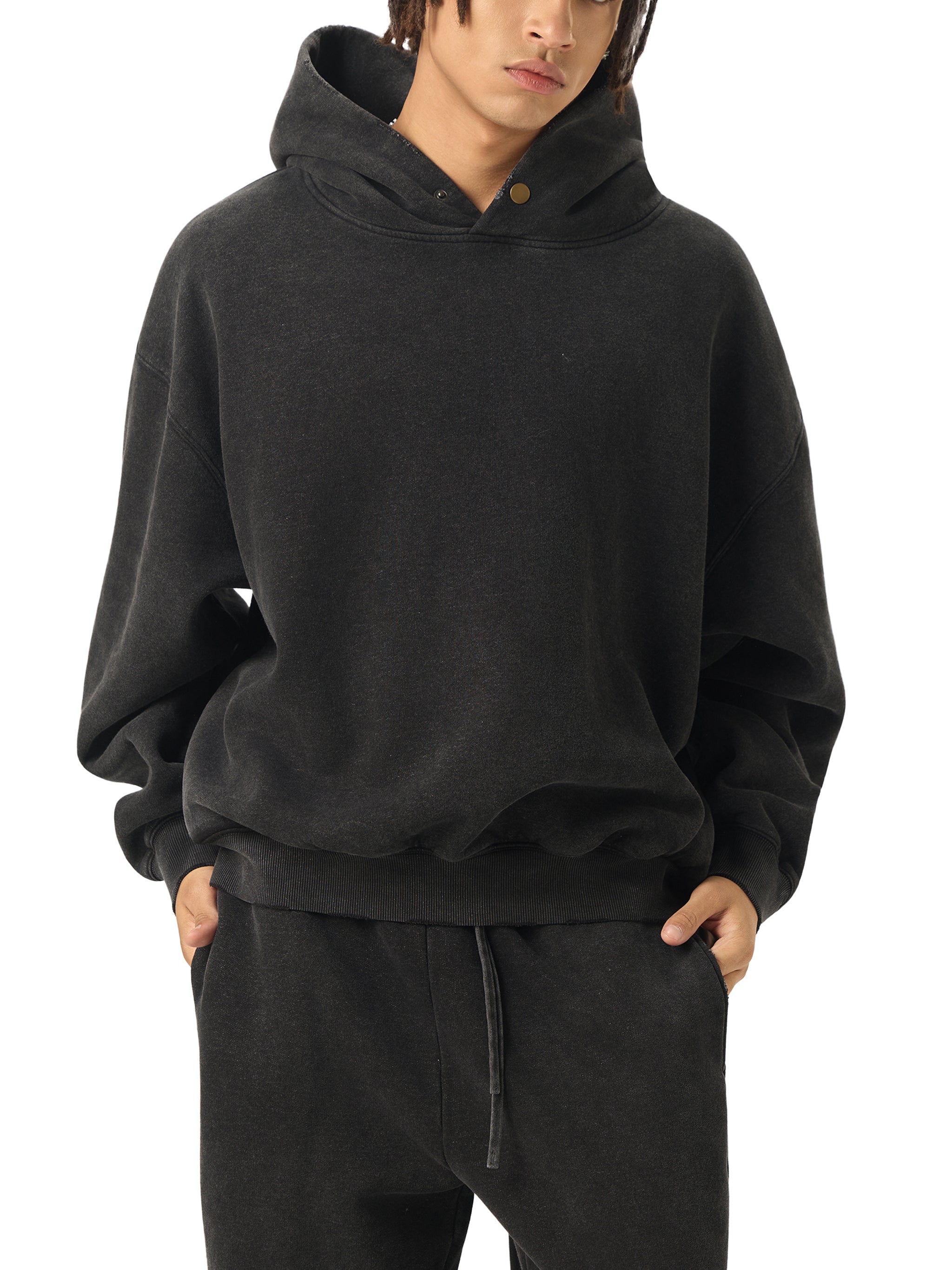DREJ Frayed Enzyme Washed Hoodie