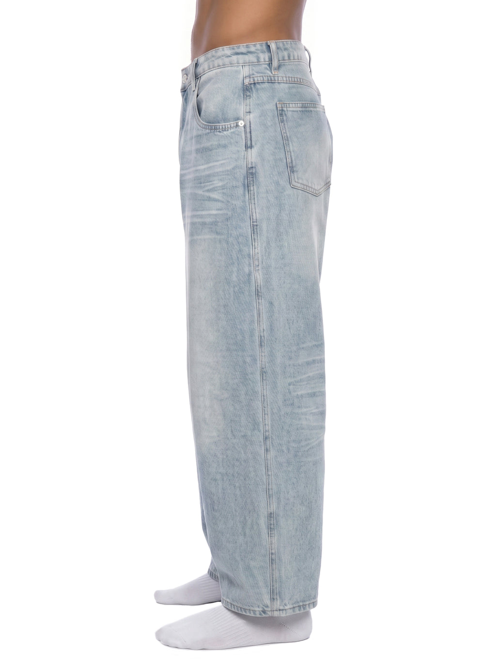 DREJ Studio Wide Leg Jeans Enzyme Wash