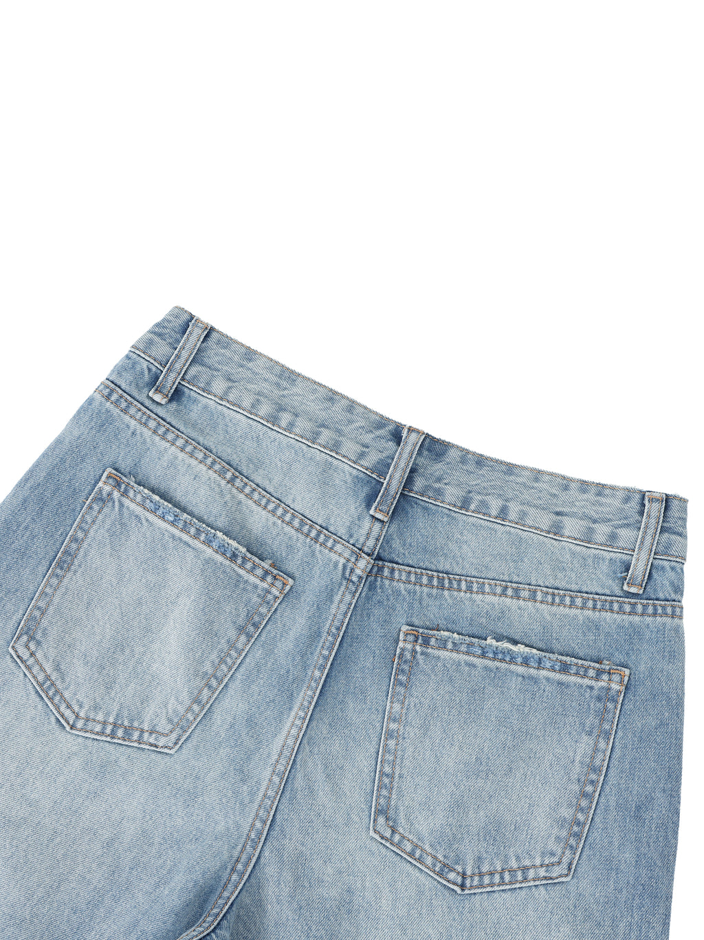 DREJ Studio Wide Leg Jeans Vintage Wash Distressed