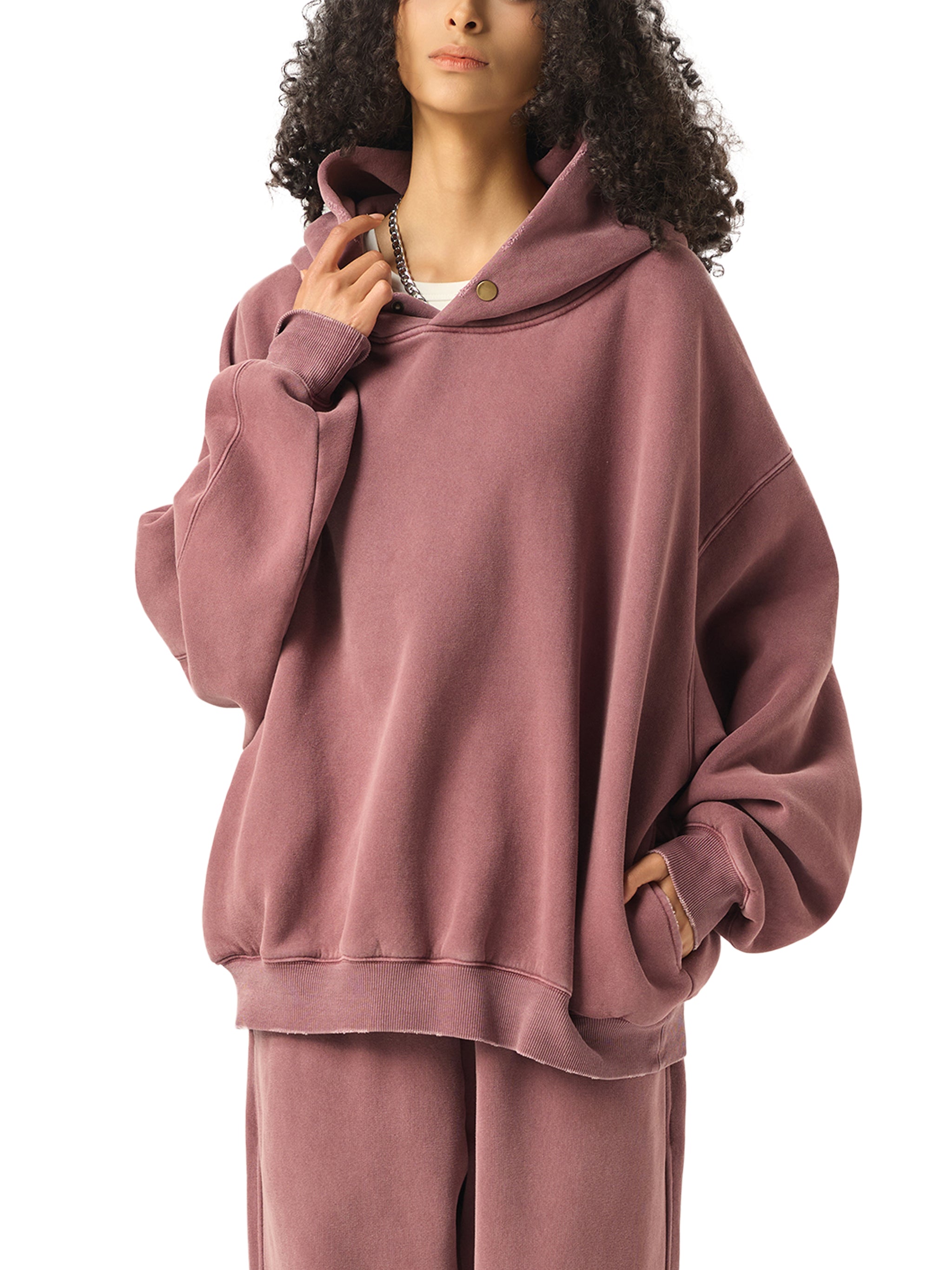 DREJ Frayed Enzyme Washed Hoodie