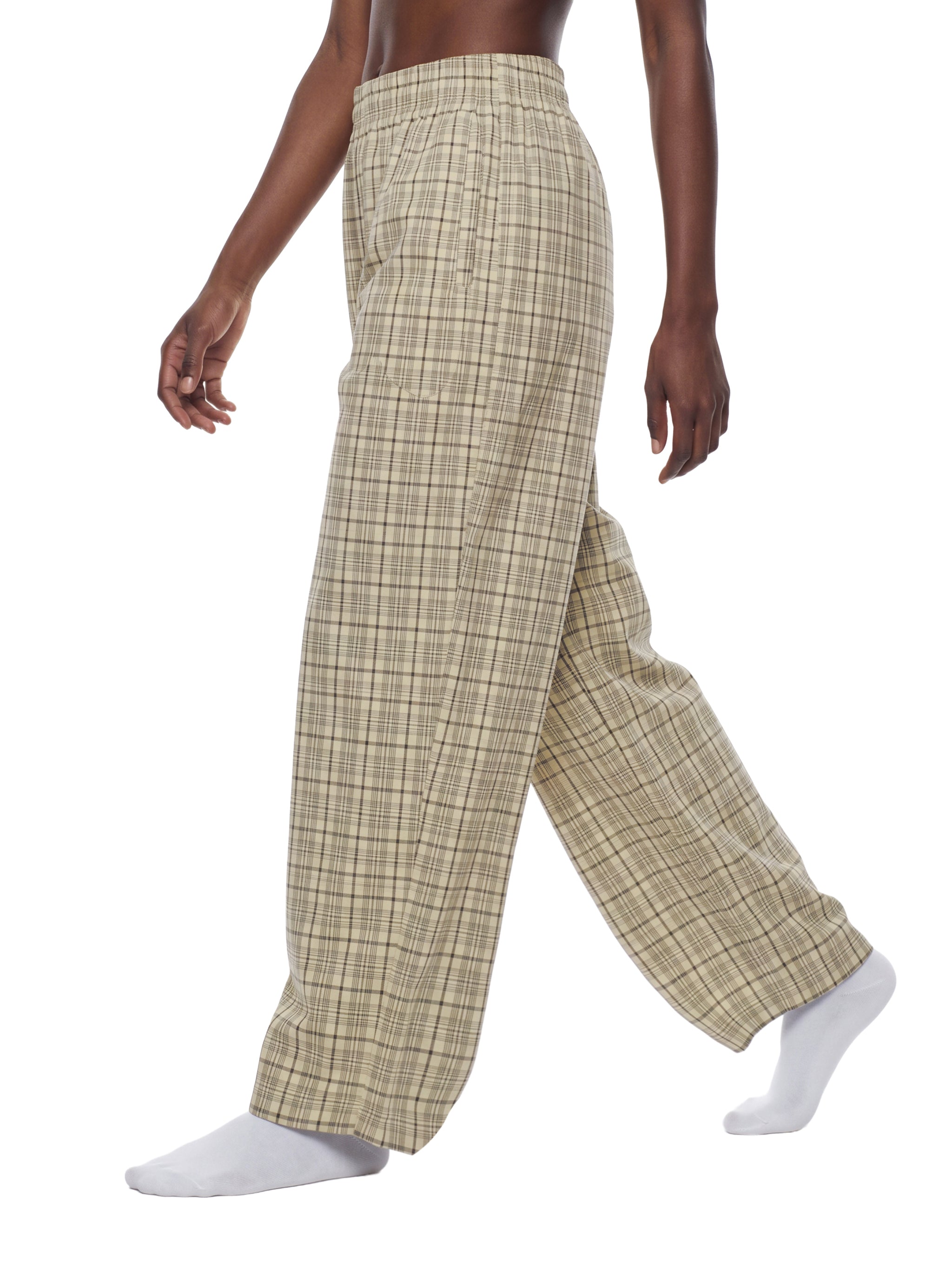 DREJ Studio Plaid Wide Leg Pants