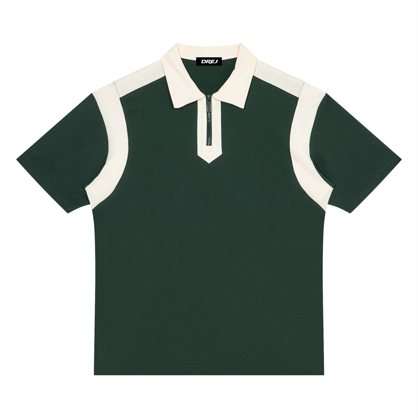 DREJ Contrast Quarter Zip Polo