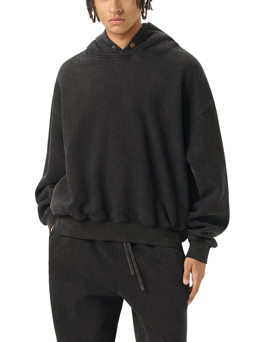 DREJ Frayed Enzyme Washed Hoodie