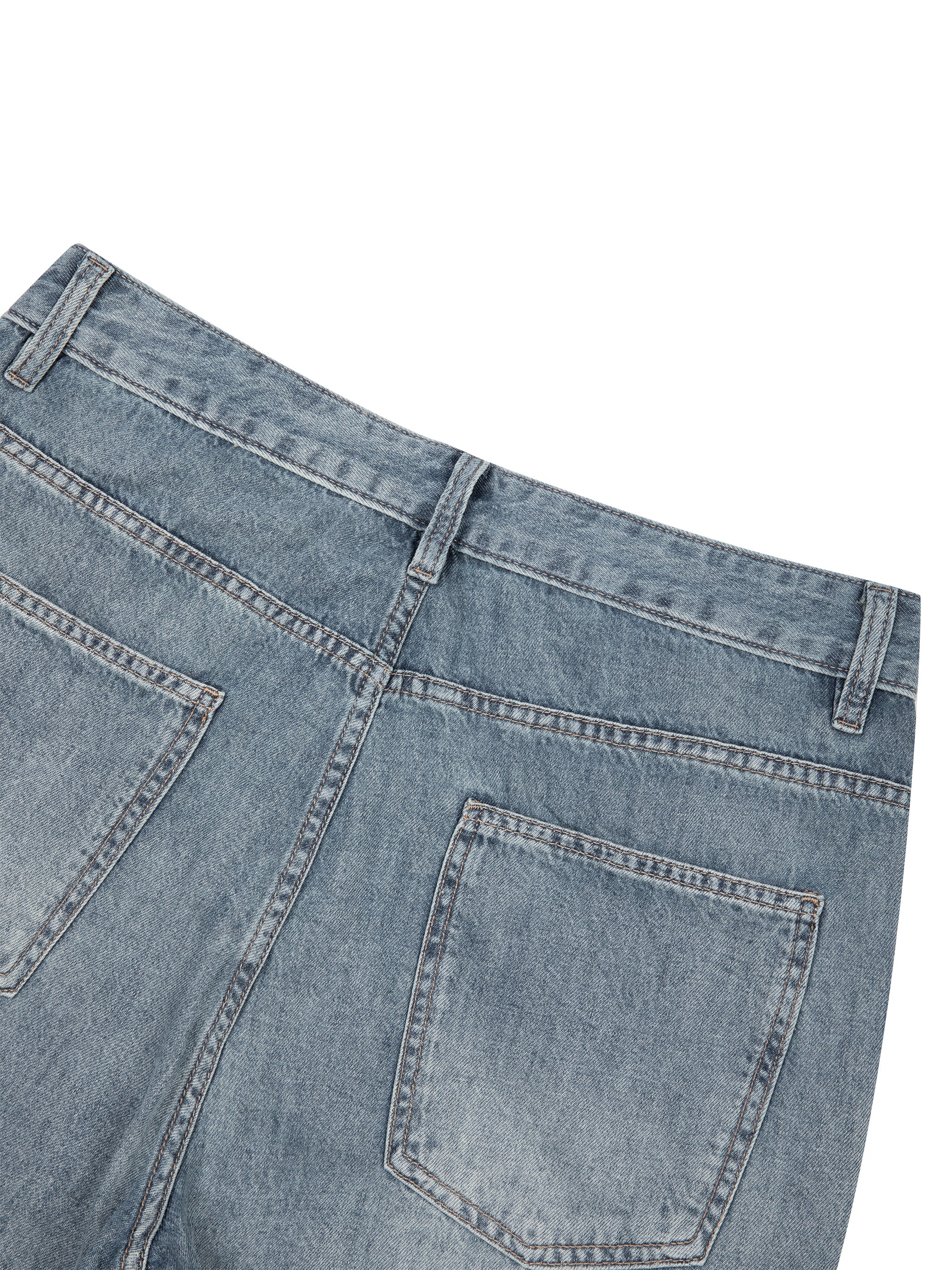 DREJ Studio Washed Barrel Jeans