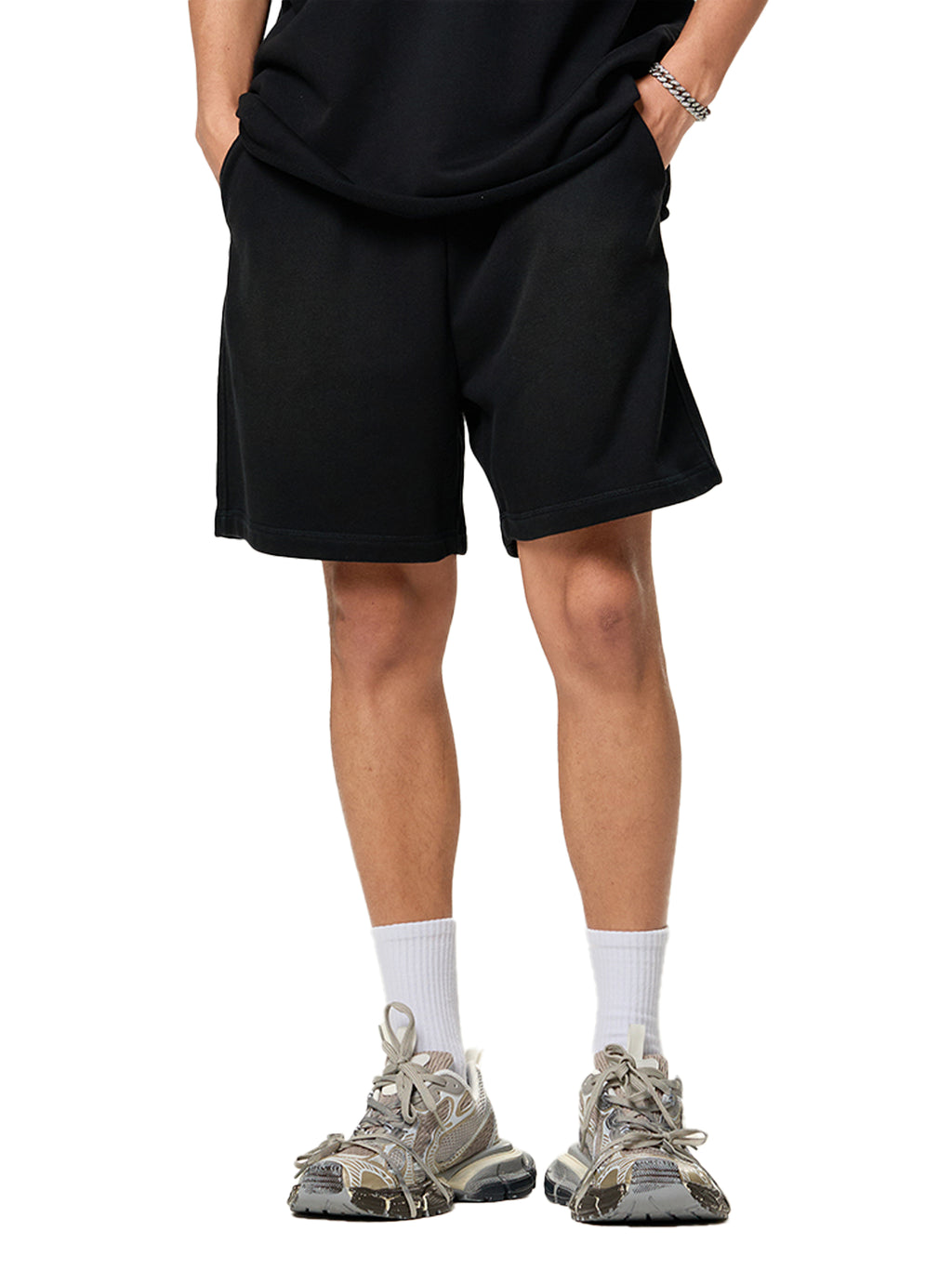 DREJ Studio Shorts Sun Fade Raw Edge