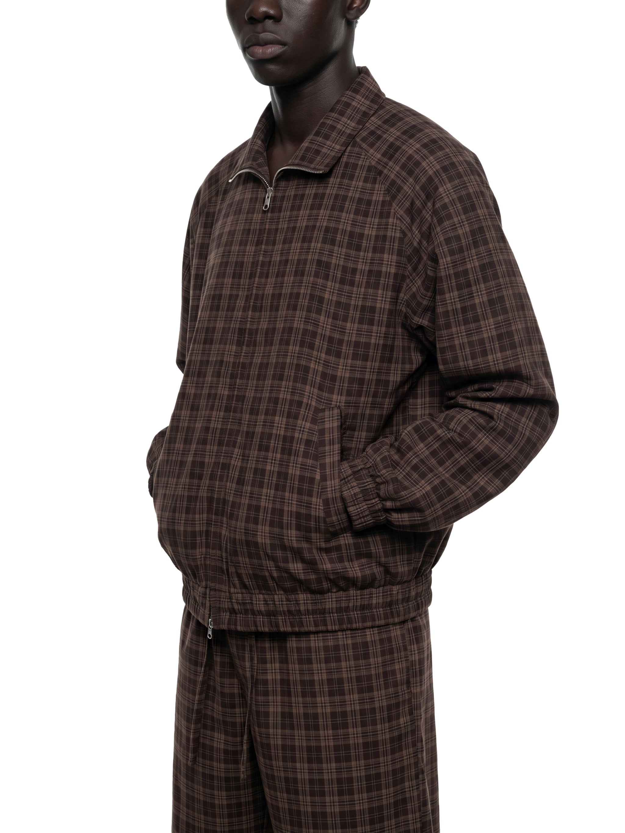 DREJ Studio Plaid Track Jacket