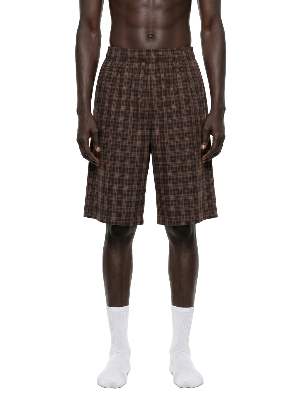 DREJ Studio Plaid Wide Leg Shorts
