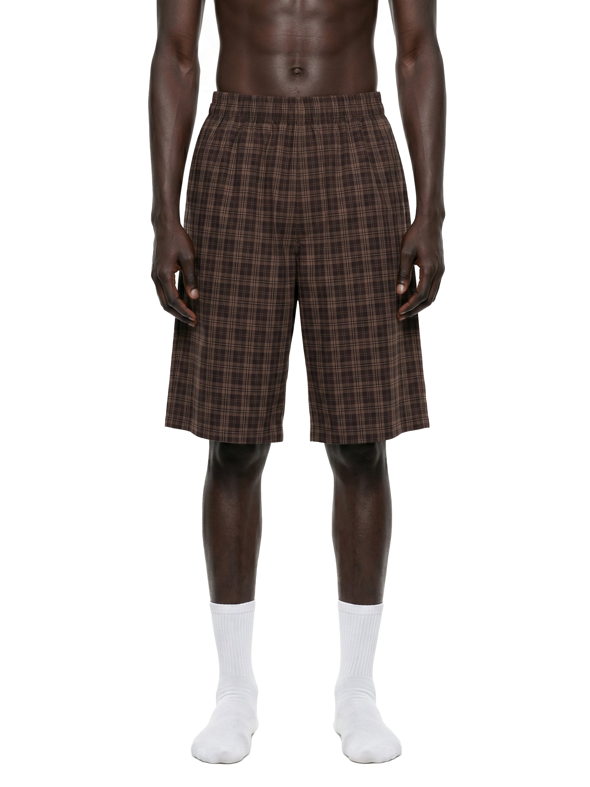 DREJ Studio Plaid Wide Leg Shorts
