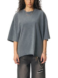 DREJ Studio Snow Wash Boxy Tee Ash Grey