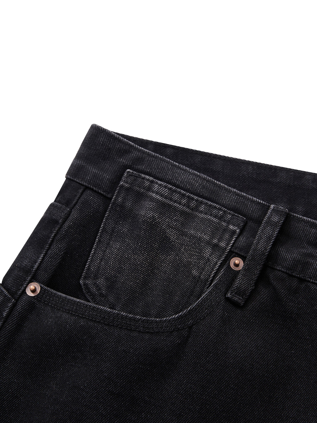 DREJ Studio Wide Leg Jeans Washed Black