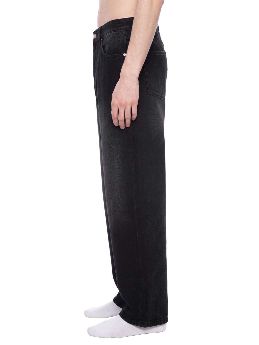 DREJ Studio Wide Leg Jeans Washed Black