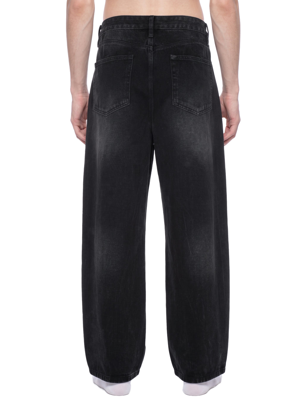 DREJ Studio Wide Leg Jeans Washed Black