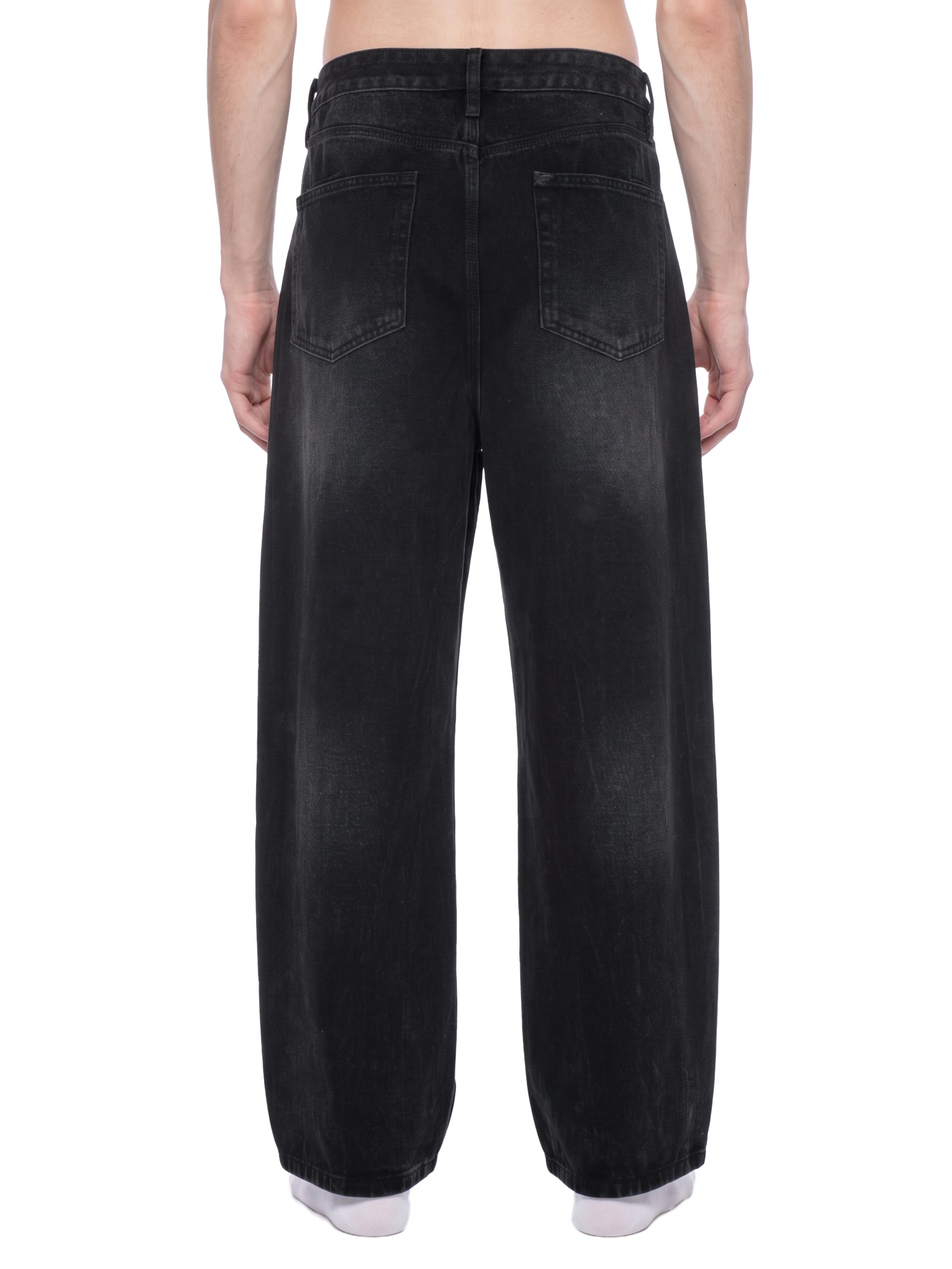 DREJ Studio Wide Leg Jeans Washed Black
