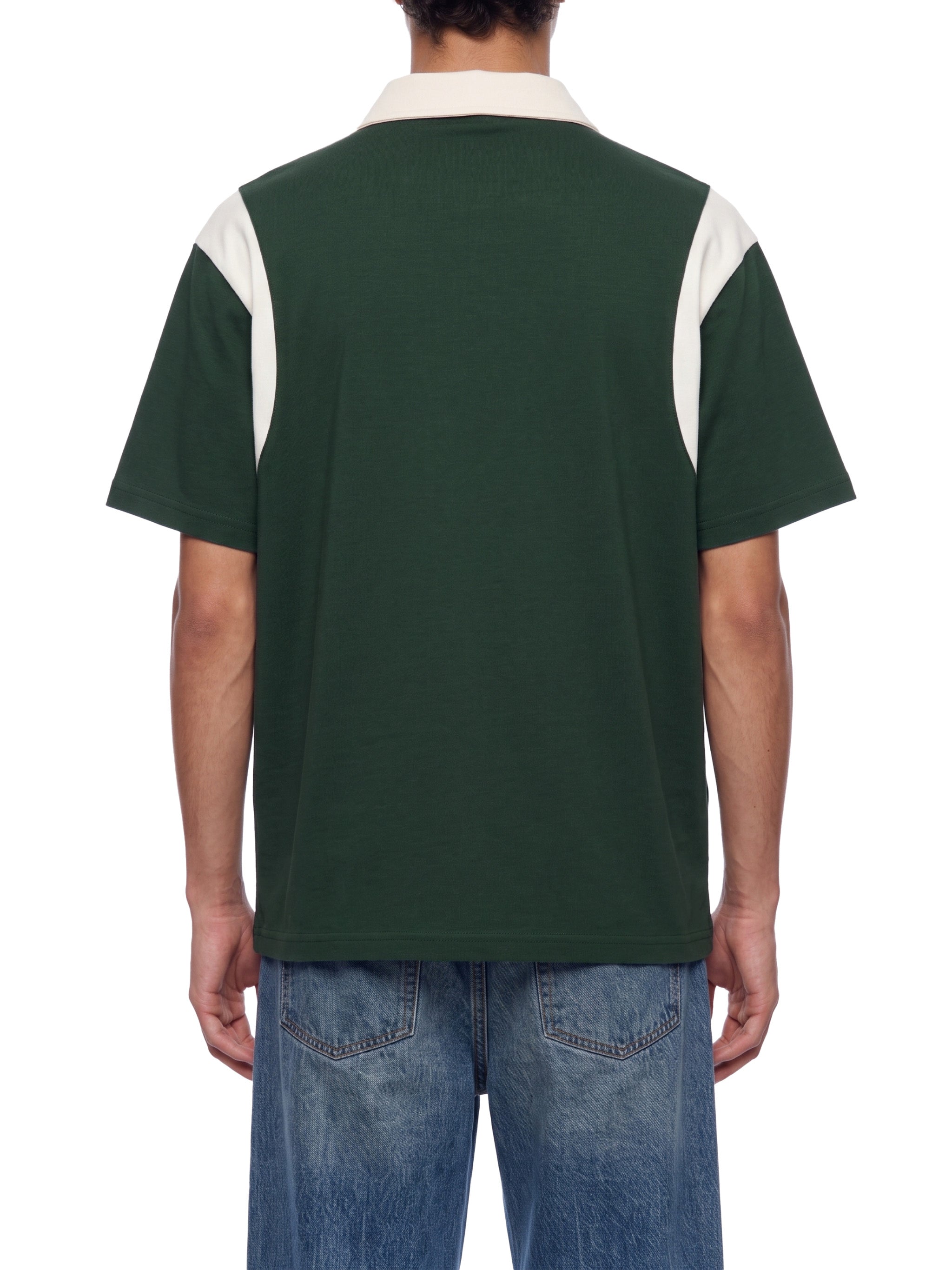 DREJ Contrast Quarter Zip Polo